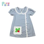2018 spring and summer baby short Sleeve collar girls tops clothes blouse t-shirt kid girl shirt