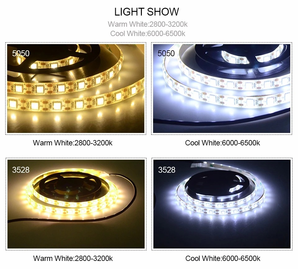 60led per meters white pcb usb led strip cool white warm white9