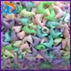New Style Mixed Color Dolphin Shape Round Plastic Pony Kids Jewelry Acrylic Loose Beads