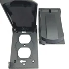 BAO-001 Model Waterproof Push Button Plastic Black Wall Switch Cover