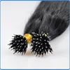 Manufactory sale to cold fusion extension good quality cheap indian remy nano ring hair