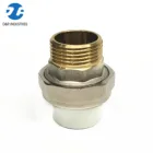 Male Brass PPR Hydraulic union fitting with O-ring