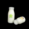 Factory Direct 200ml Milk Glass Bottle And Milk Plastic Bottle Cap Thickened Glass Cheese Bottle