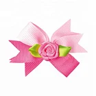 Garment accessories beautiful satin ribbon artificial flower factory