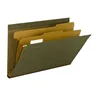 Colored Hanging File Folders, with Plastic Tabs and Blank Inserts, 25/box