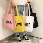 Long Shoulder Belt Canvas Cotton Shopping tote Bag