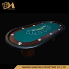 84 Inch black jack Poker Table With Heat Sublimation Custom Printing