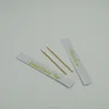 Custom LOGO printed paper bagged wooden bamboo toothpick