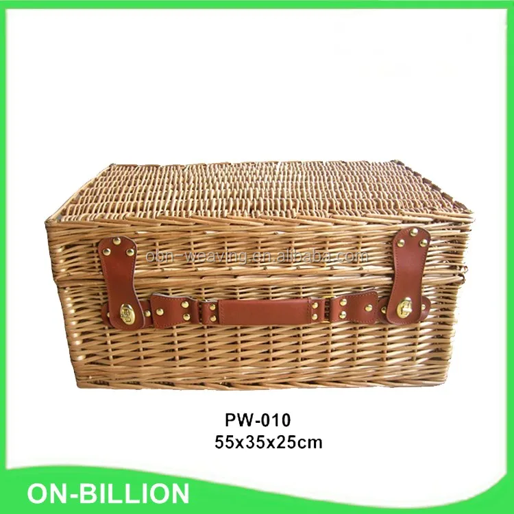 high quality wicker hamper empty christmas gift basket
