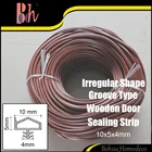 Y012 10x5x4mm Extrusion PVC Rubber Sealing Strip Wooden Door Window Frame Groove Sealed TPE Silicone Weatherstrip