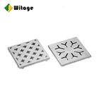 2019 China professional factory cover stainless steel trap square floor drain grates