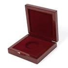 Professional Mdf wood box custom gold coin box luxury coin gift Wooden box