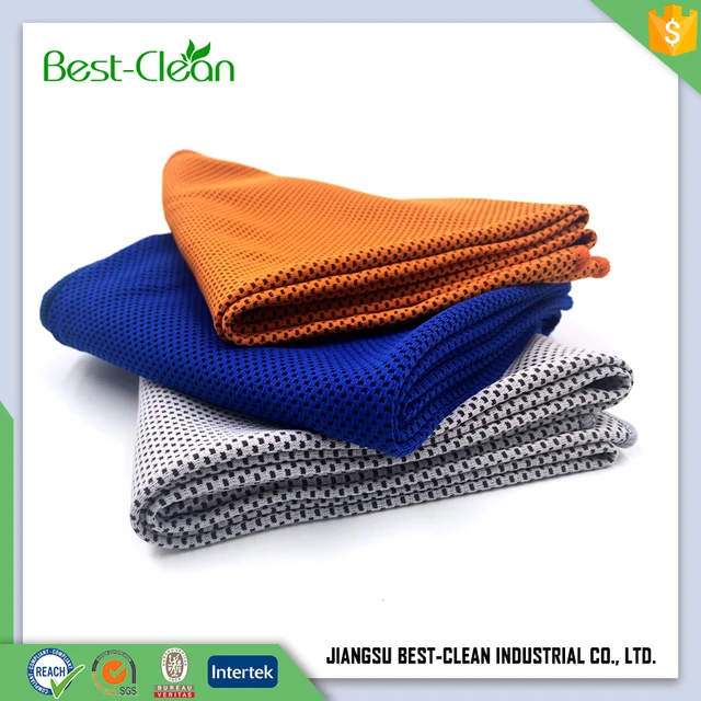 custom microfiber workout gym cooling towel for sports