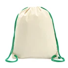 factory audit custom eco-friendly school sport backpack cotton drawstring bag