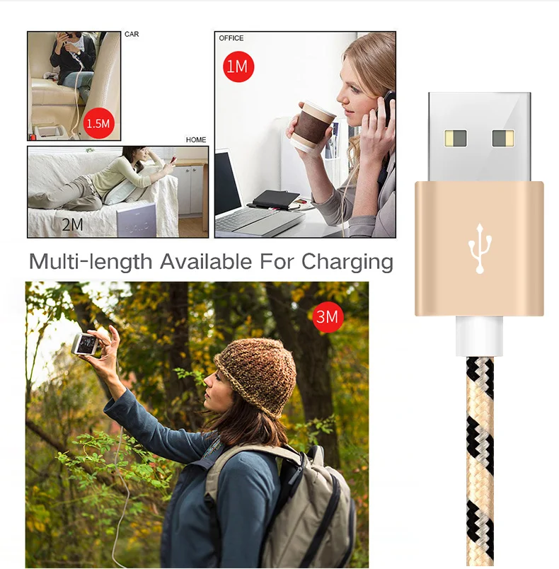 USB Cable 3 in1 usb cable for iphone android type c - ANKUX.COM