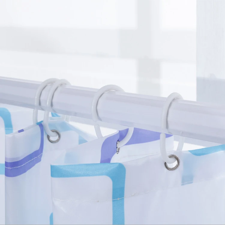 Fashionable high-end water proof polyester shower curtain