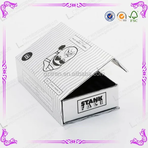 custom top magnetic flat pack cardboard recycled gift paper box