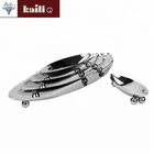 Custom Cheap Small Antique Metal Round Serving Tray With Holes And Legs