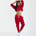 High quality black full length out fit ladies work out apparel woman