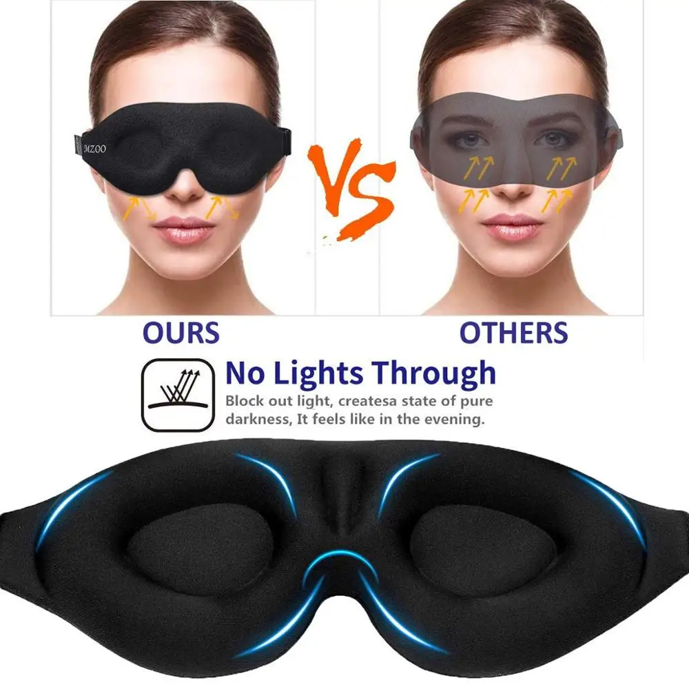 2019 3D personalisierte einweg anti-falten schlaf masken EM-009
