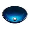 Hotel Table Top Wash Basin Designs Bathroom Blue Glass Sink Bowl