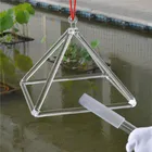 HF Hot Sale Crystal Quartz Singing Pyramids Healing Instrument For Reiki Offering