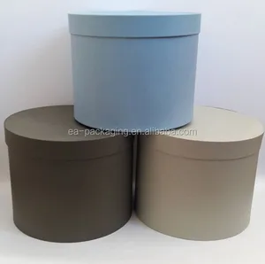 recyclable feature paper material gift box round flower box for