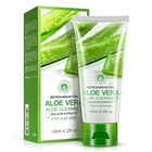 OEM refreshing moisturizing repair skin whitening exfoliating aloe vera face wash
