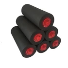 self cleaning anti static composite conveyor idler rollers for iron ore industry