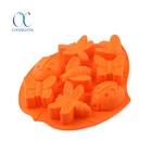Bakeware Cake Cup 8 Cavity Insect Assorted Shapes Silicone Cake Mould