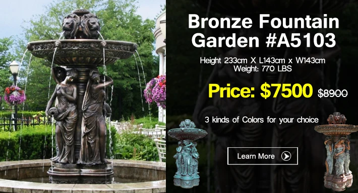 New Design yard Water Fountain made in China