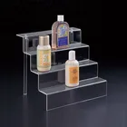 Pop clear acrylic cosmetic display, acrylic display riser