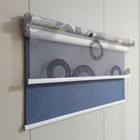 Custom size double roller blinds shades day and night roller blinds