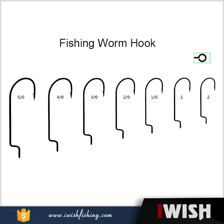 Bass Fishing Lure Tackle Worm Hooks