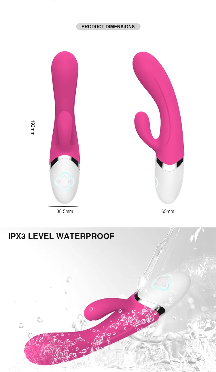 G-Spot Clitoris Stimulation Strong Vibrating Sex Toys Heating Dual Vibrator