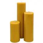 Luxury scented natural beeswax pillar candle for christmas decoration