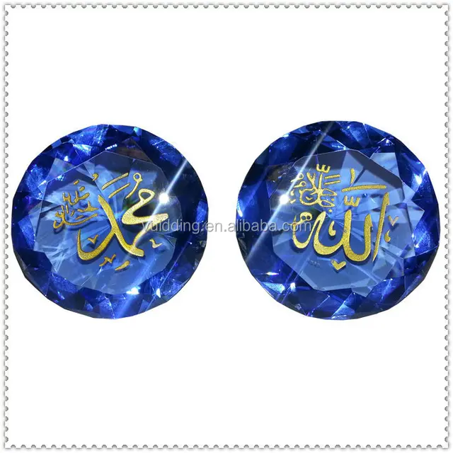 fancy blue muslim crystal diamond gifts for wedding favor
