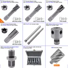 7Pcs HSS Annular Core Cutter Drill Bit Set for Magnetic Drill Machine Metal Cutting