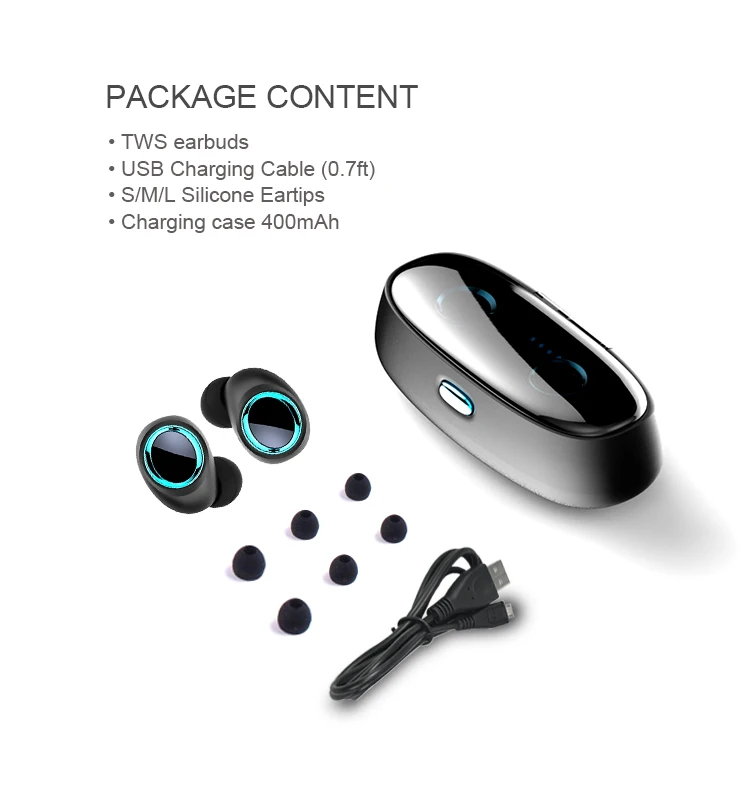 BT5.0 tws wireless noise cancelling earbuds for phone with ce fcc - ANKUX.COM