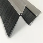 Aluminum Aluminum Strip Brush JL Supply Channel Strip Brush With Aluminum Holder For Door Sealing