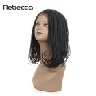 Rebecca Fashion 18'' Long Front Lace Synthetic Braid Wig For Sale