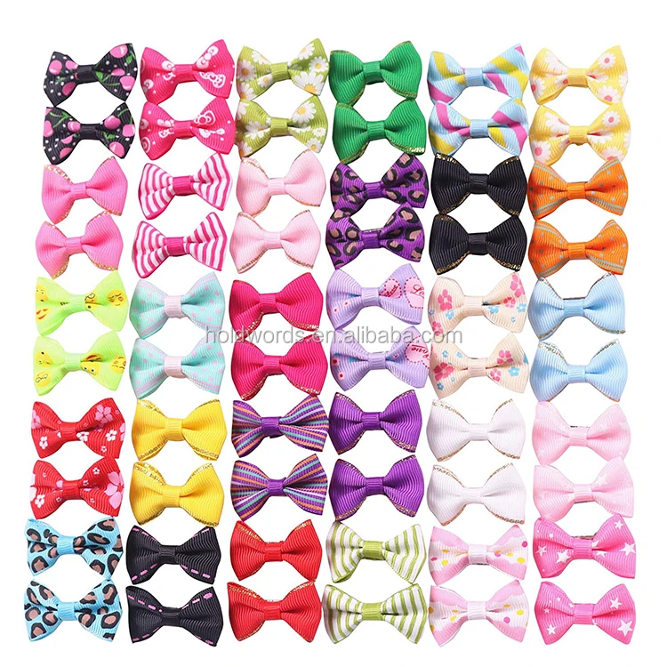 hair bows with rubber bands (or clips) handmade hair accessories