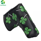 Golf Club Creative Shamrock Custom Logo Golf Putter Club PU Leather Head Covers