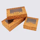 Food grade kraft paper box with window for cake and biscuit packing