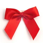craft self adhesive polyester satin ribbon bow for wedding gift box decorations
