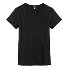 Mens Black Slim Fit Plain Cheap The Best Designer Short Sleeve Cool Cotton Buy Deep V Neck T Shirt