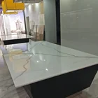 Golden phoenix white artificial white stone nano crystallized glass stone marble slab price