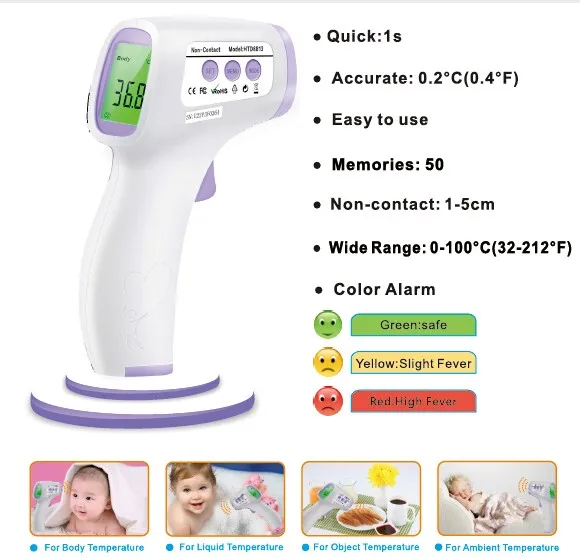 Pharmaceutical Instant Read Contactless Thermometer,Infant Baby