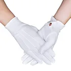 Wholesale traffic police gloves white parade cotton ceremonial gloves