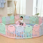 22 Panels bear outside round baby care kids plastic playpen for children
